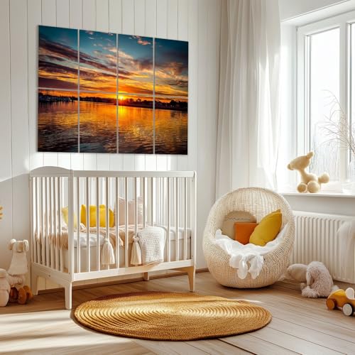 Paquete de 8 Paneles Acústicos Decorativos Kanworse Texas Sunset 48"x32" para Aislamiento y Reducción de Ruido miniatura 6
