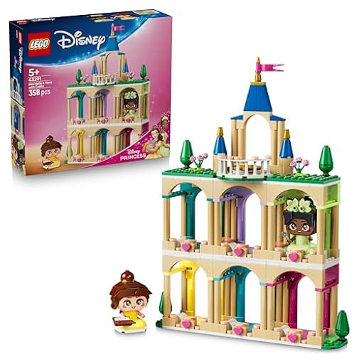 LEGO | Princesas Disney Mini Bella y Tiana con Castillo de Juguete - 2 Mini Muñecas Coleccionables con Accesorios - Expositor de Figuras - Regalo de Cumpleaños para Niñas de 5+ Años y Fans - 43291 | Ya disponible en tu tienda friki favorita! En mundofriki.es! LEGO | Princesas Disney Mini Bella y Tiana con Castillo de Juguete - 2 Mini Muñecas Coleccionables con Accesorios - Expositor de Figuras - Regalo de Cumpleaños para Niñas de 5+ Años y Fans - 43291 | Ya disponible en tu tienda friki favorita! En mundofriki.es!