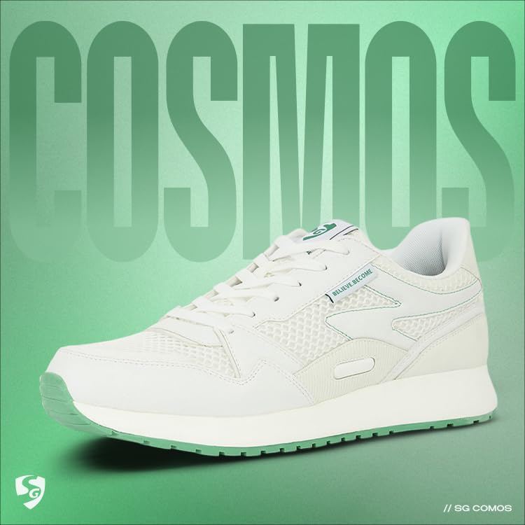 Image of SG Cosmos Lifestyle Shoes Blue /Beige, White /Green and White /Grey Colour Available | Casual Shoes Men's & Women's | 6 to 11
