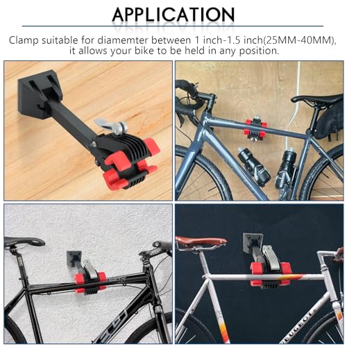 DASBET Suporte de reparo de bicicleta montado na parede | Suporte de trabalho dobrável para manutenç
