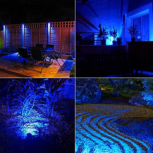 T-Sun Blue Solar Spot Lights Outdoor, Led Solar Landscape Spotlights Waterproof Auto Turn On/Off Solar Lights Adjustable Solar Garde Lights For Tree, Patio, Yard, Driveway, Pool Area(Blue-2 Pack) #TOP4