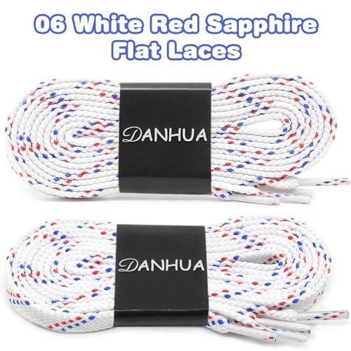 Image of Flat Shoelaces Multicolor Twill Point Thick Shoe Lace Shoestring 2 Pair