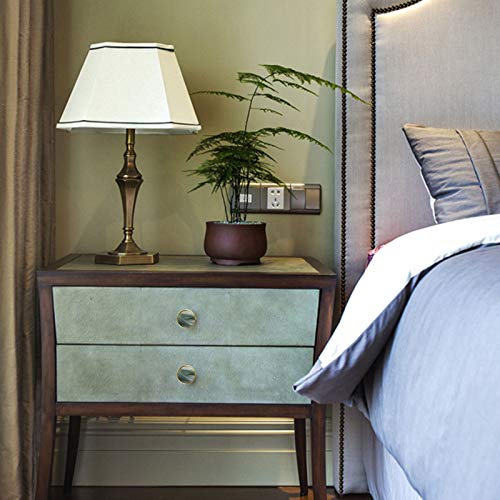 4 Stück Kommodenknöpfe Messing Schrankknöpfe Dekorative Schubladenknöpfe Möbelknöpfe Kleiderhaken Moderne Knöpfe Türgriffe Möbelgriff für Schrank Schublade Küche, 27mm (Grün)