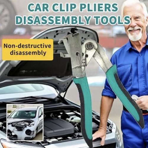 YAGOUBY Car Clip Pliers and Disassembly Tools,Multi-Functional Push Pin Tool Automotive Snap Pliers for Fasteners,Panel Removal,Clips and Buckles（Including 1 Pair Gloves ） — view 3