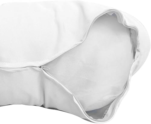 Miniatura 5 de Cojín otomano redondo Papasan de 44 x 6 pulgadas, 10 libras de fibra de relleno de poliéster, almohada de repuesto para asiento de suelo, silla