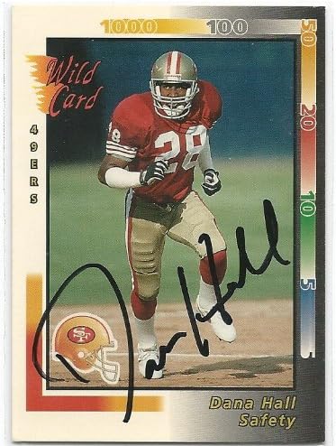 1992 Dana Hall Signed Wild Football Card #369 A COA will be included autographed San Francisco 49ers