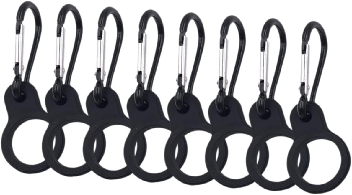 BESPORTBLE 16 Pcs Hanging Bottle Carrier Hanger Clip Silica Gel Bottle Clip Hook Clip Bottle Carrier for Climbing