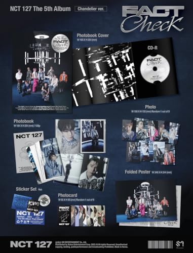 CD NCT 127 Fact Check Chandelier Ver avec Store Gift exclusif album K-pop à collectionner - 2