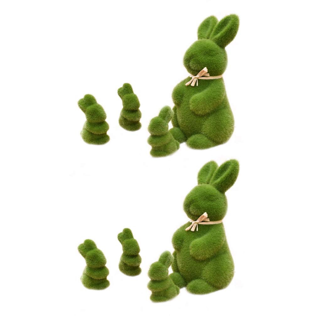 Toddmomy 8 Pièces Décoration Lapin Artificiel pour Maison Accessoires Photo Lapin De Pâques Bricolage