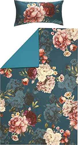 Erwin Müller Wende-Bettwäsche, Bettgarnitur, Mako-Satin, Blütentraum...