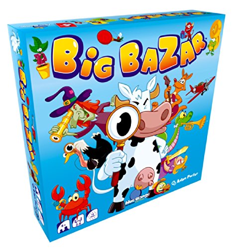 Blue Orange Games | Big Bazar | Juego de Mesa | Agilidad y Reflejos | Prueba Tus Habilidades | Identifica Patrones y Encuentra Respuestas | 2-6 Jugadores | Español | Temática: Animales