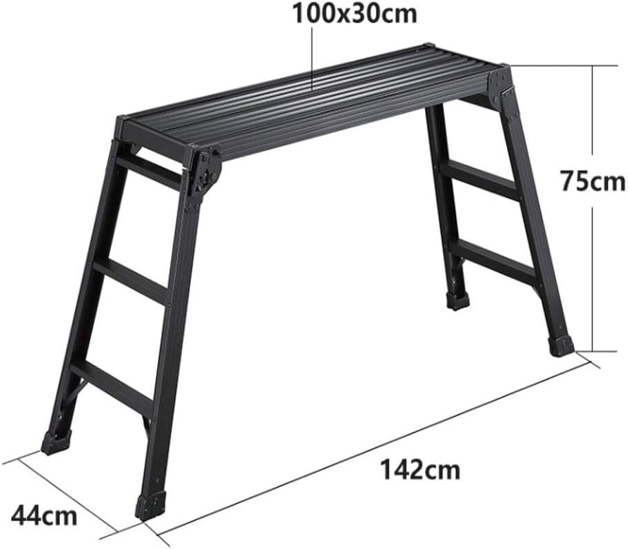 Telescoping Extension Ladder, Telescoping Ladder Aluminum Alloy Ladder Platform Ladder Folding Ladder Horse Stool for Indoor Household Multifunctional Non-Slip Safety Ladder Extens
