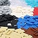 Feleph 1×2 Tile ×700 Parts and Pieces Flat Bricks, Multicolored Bulk Building Blocks for Smooth Surface Wall Floor, Toy Accessories Compatible with Major Brands