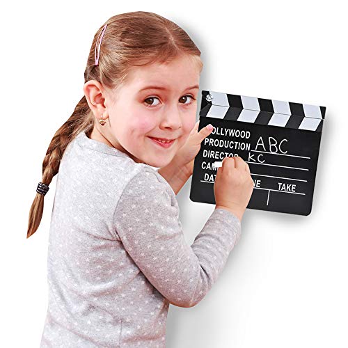 ArtCreativity Movie Clapboard, Hollywood Movie Theme Party Decorations, Academy Awards Party Supplies and Film Décor, Slate Clapperboard Prop for Stage Plays, Fun Photo Booth Prop - Image 5