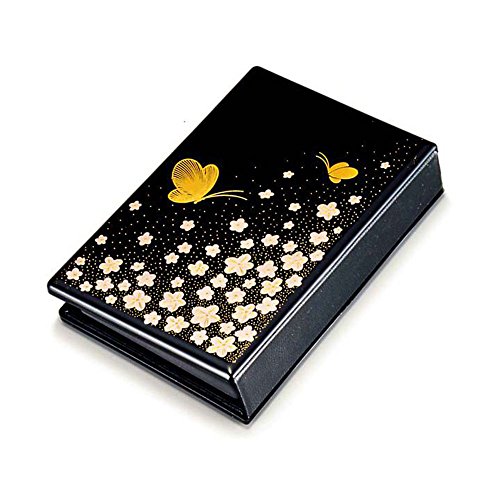 位牌 小さい マインドアルテ 会津塗り 花と蝶 モダン位牌 【文字代込】【保証付】