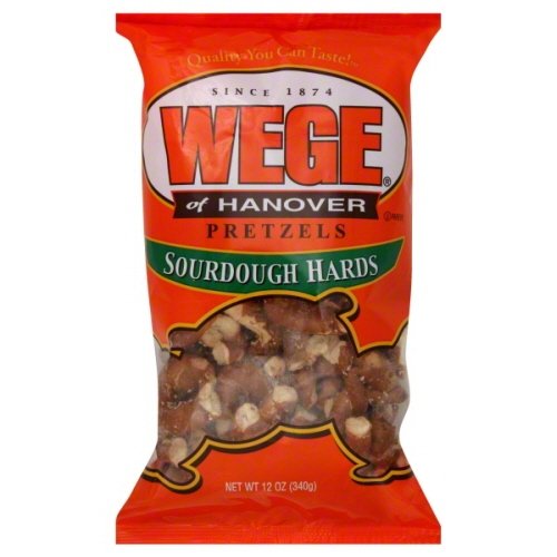 Wege of Hanover Sourdough Hards Pretzels 12 Oz (Pack of 8)