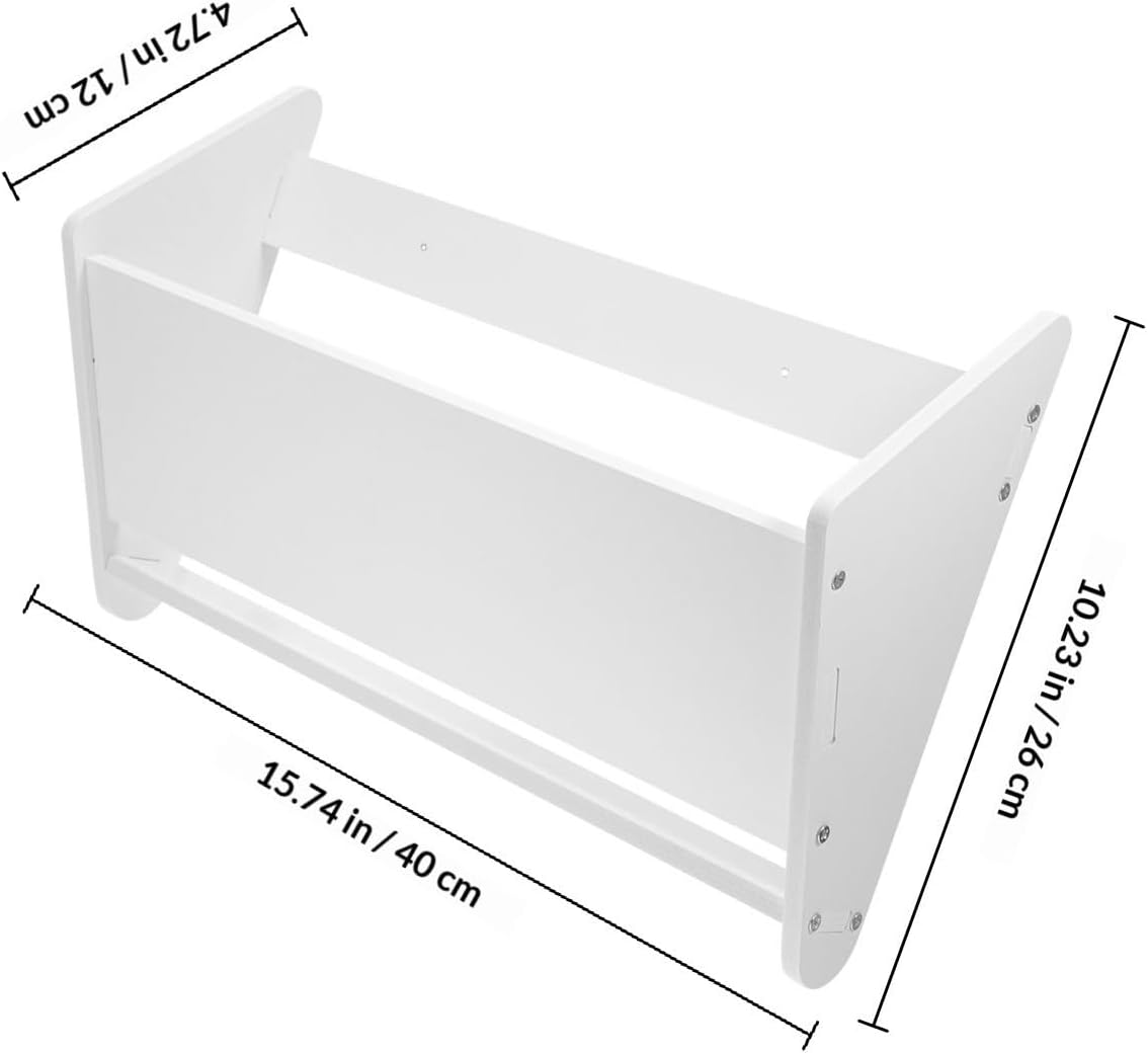 2pcs the Door Shoe Rack Space Saving Slippers Storage Rack No Punch Installation White Pvc Wood-plastic Board the Door Organization
