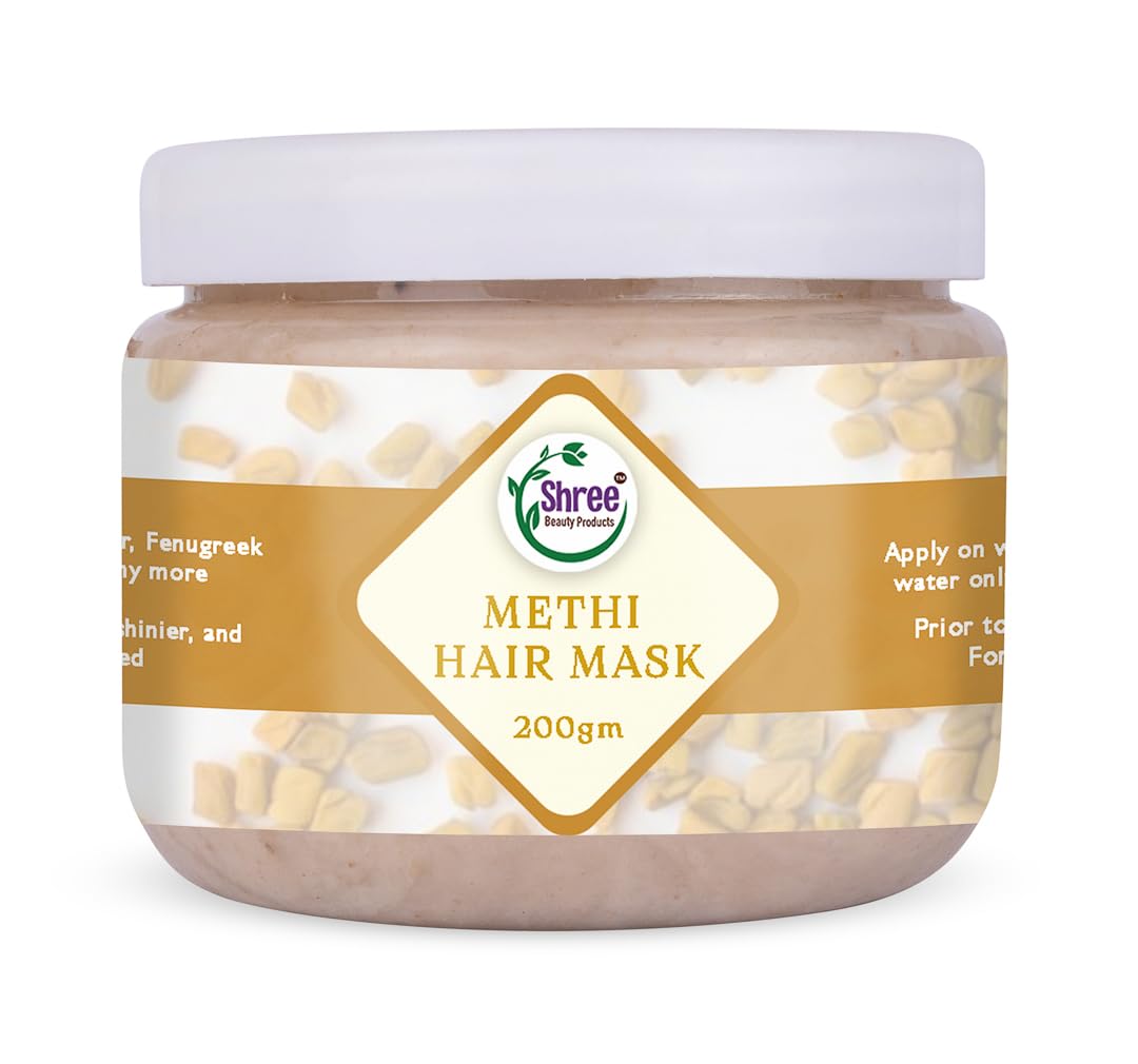 Shree Beauty - Fenugreek Hair Mask - Nourishment, Repair, and Dandruff Control for Dry, Damaged Hair - Formula for All Hair Types - 200 Ml-image-31