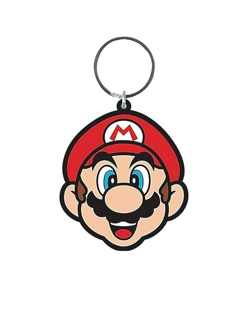 Genuine Super Mario 'Mario' Character Rubber Keyring Key Fob