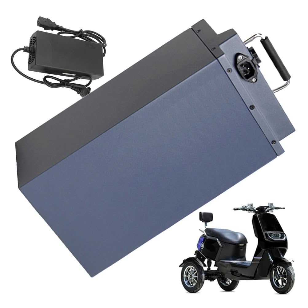 Batería de Motocicleta de 60 voltios, Paquete de batería de Litio de 60 V, 15Ah 20Ah 25Ah 30Ah 35Ah 40Ah 45Ah 50Ah 55Ah 60Ah 65Ah con Cargador para Motor de 0 a 3900 W