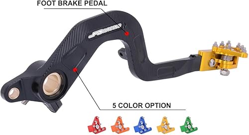 Miniatura 3 de Palanca de pedal de freno trasero para motocicleta AnXin para DRZ400 00-04, DRZ400S 00-23, DRZ400E 00-07, DRZ400SM 05-23 Oro