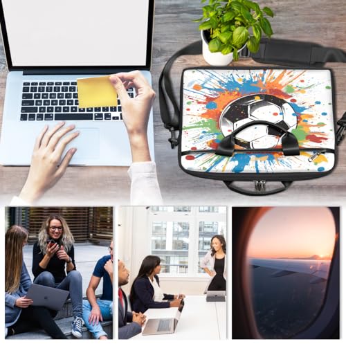 Bolsa para portátil con diseño Colorful Splashes 15 pulgadas miniatura 6