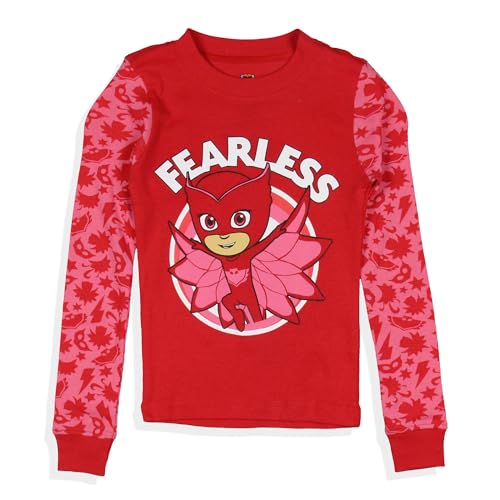 PJ Masks Toddler Girls' Owlette Fearless 2 Piece Long Sleeve Pajama Set3
