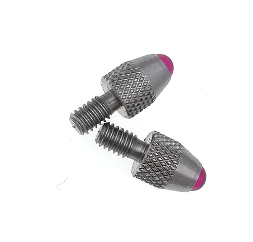 SUXING Puntos de contacto de bola para indicadores de esfera #4-48 vástago de rosca (bola de rubí)