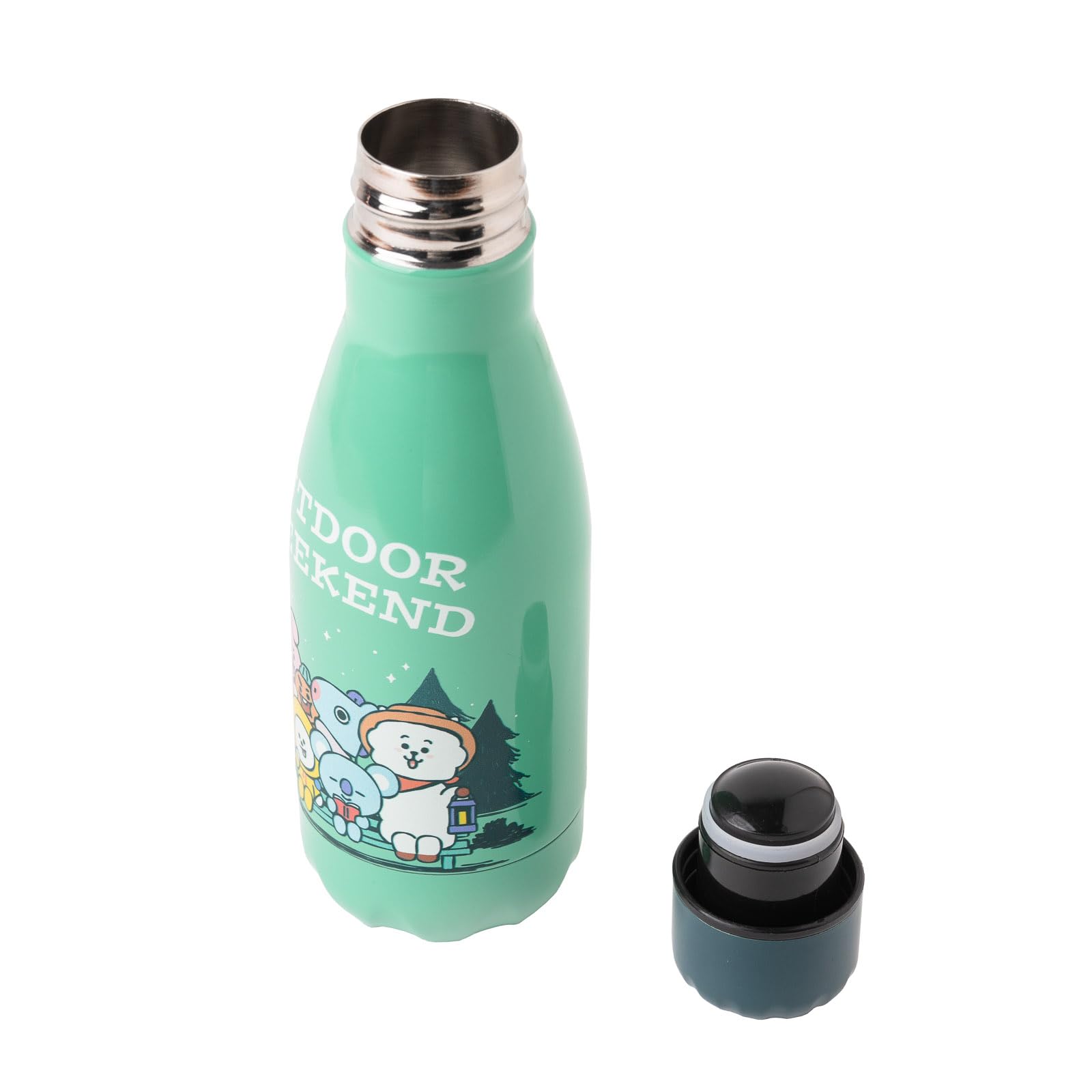 Grupo Erik Metal Water Bottle 260ml / 9oz - BT21 Gifts, 260 ml - Image 2