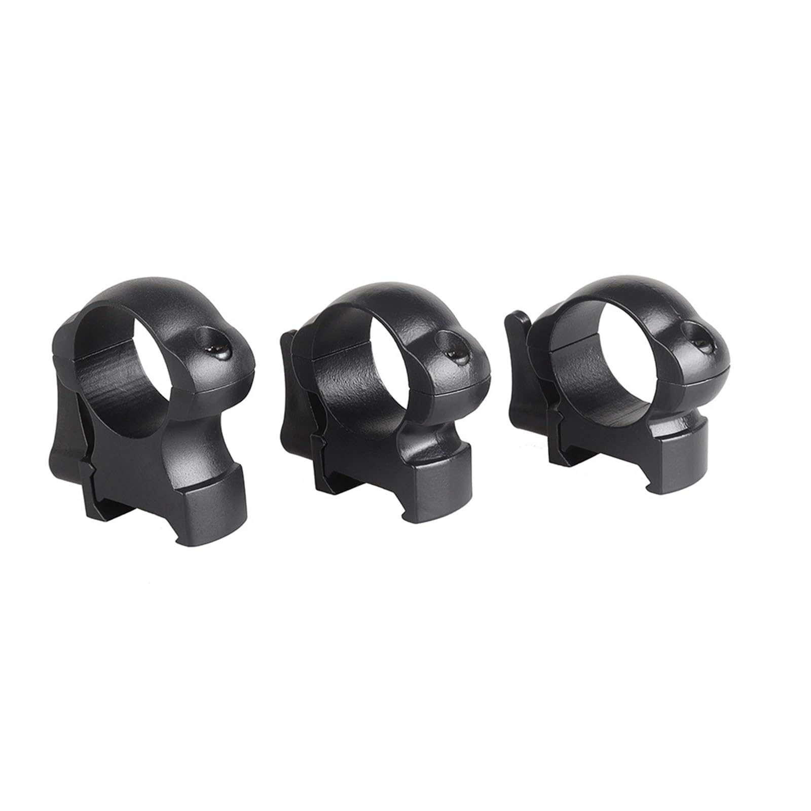 Lot De 2 Supports De Lunette en Acier 25,4/30 Mm, for Rail Picatinny 21 Mm, Collier De Serrage for Tube De Lunette Tactique