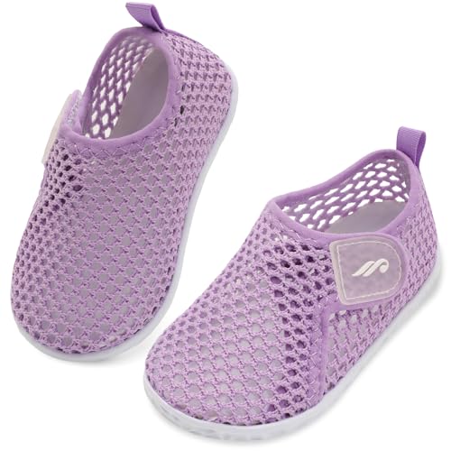 Infant Water Shoes Baby Water Sandals Lightweight Beach Swim Shoes for Baby Purple 0-6 Months