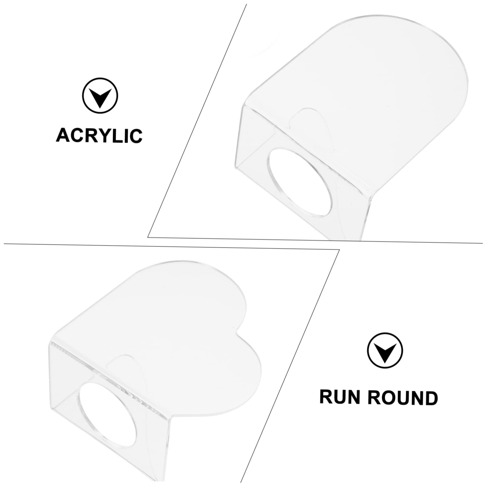 WOFASHPURET Liquid Foundation Palette Acrylic Mixing Tray Paint Palette Lid for Diy