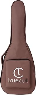 True Cult Acoustic Guitar Bag Compatible with All 38; 39; 40; 41; 42 Inches Guitar (Acoustic Guitar Bag, Black Red)