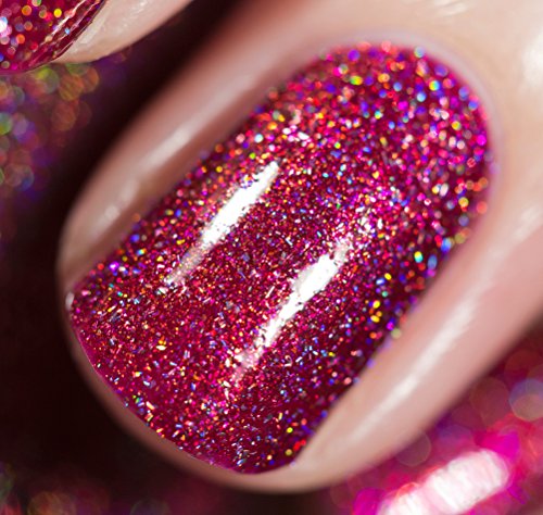 Image of ILNP Rogue - Glowing Crimson Holographic Nail Polish