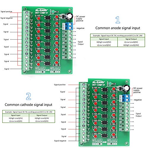 Is Icstation 24V To 5V 8 Channel Plc-Pnp Signal Converter, Optocoupler Isolation Board, Voltage Level Converter Module #TOP2