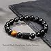 VLINRAS Zodiac Capricorn Bracelet for Men Women Capricorn Gifts Natural Black Onyx Stone Zodiac Charm Bracelet Constellation Horoscope Jewelry