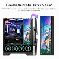 14 Zoll 4K UHD IPS 3840x1100 Gestreckter Bar Touchscreen-Bildschirm-Monitor für Windows Laptop Geschwindigkeit Temperatur CPU GPU für Musik Medien Zeitleistenbe Kompatibel mit AIDA64 (Drittanbieter) – Ansicht 5