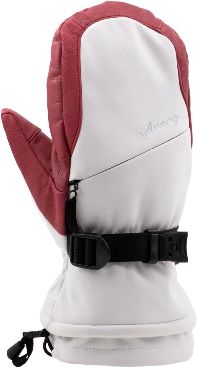 Swany Women's Lasonna Waterproof Breathable Insulated Winter Snow Mittens with Release Strap