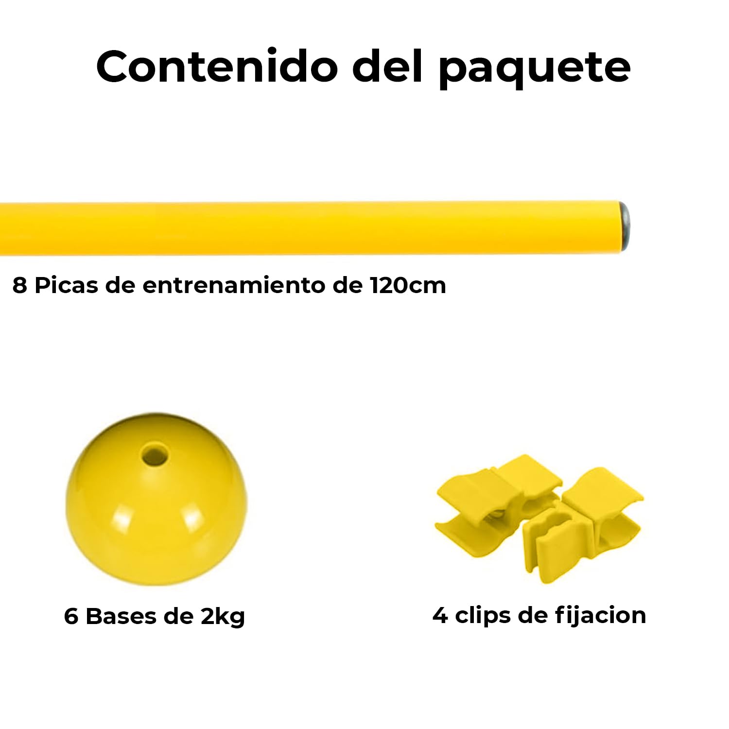 CANNON Set Vallas Ajustables para Entrenamientos de Agilidad, Fútbol, Oposiciones de Policía | Incluye Picas y Bases rellenables | Obstáculos Ajustables para Juego de Pies, Coordinación y Resistencia