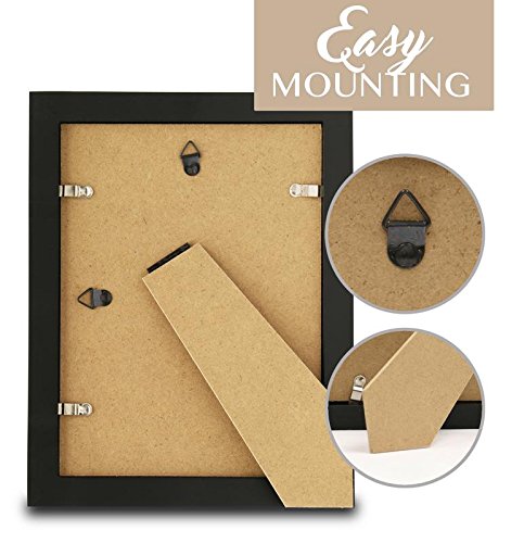 Klikel Photo Collage Frame - Black Wooden Wall Frame - 2 Openings – 5X7 Pictures - Decorative Family Picture Frame #TOP2