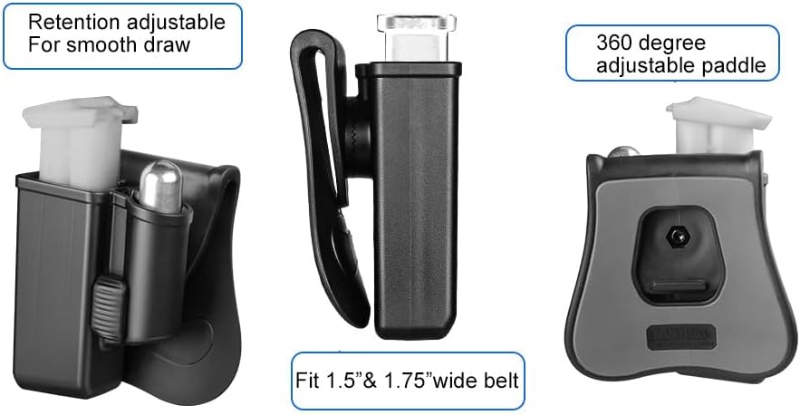 Miniatura 6 de Tactical Scorpion Gear Cargador de polímero y bolsa de cilindro de gas se adapta a todos los lanzadores Byrna, SD, LE, XL, HD