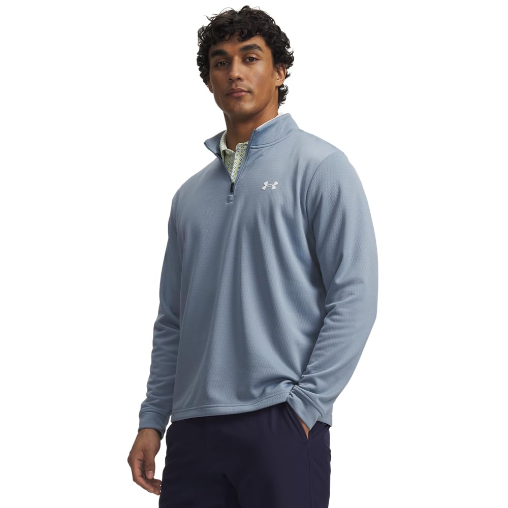 Under Armour Herren Golf Matchplay Zip Top, Blue