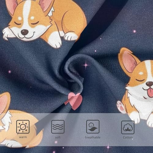 Cute Cartoon Dogs Poses Toddler Cotton Underwear, Girls Briefs, 2T–8 Years3