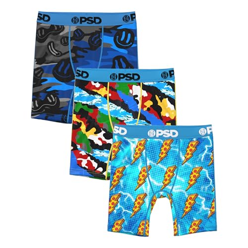 PSD Youth Boys Underwear Color Pop 3-Pack Comfortable Boys Athletic Underwear Durable and Breathable Youth Underwear Multi
