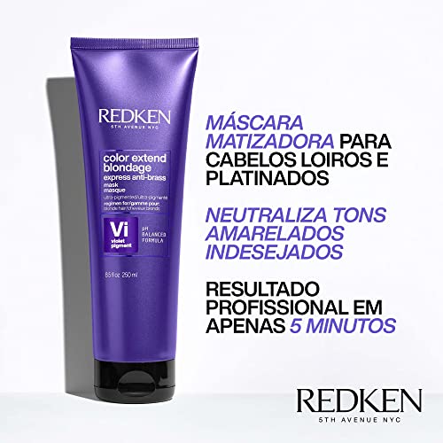 Redken Máscara Capilar Matizadora Color Extend Blondage | Para Cabelos Loiros e Descoloridos | Trata