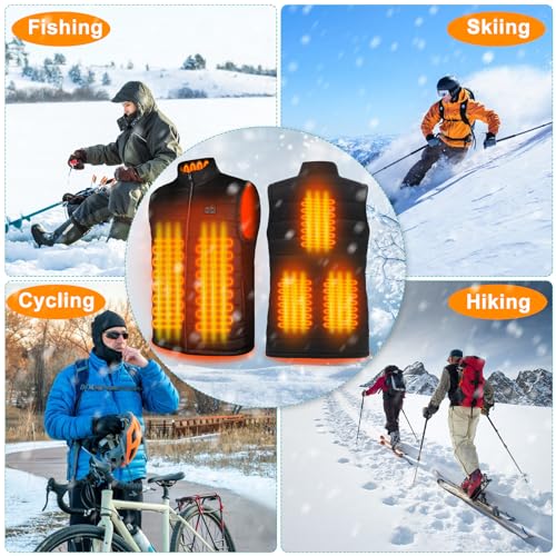 Image of Heated Vest - Electric Heating Coat Heated Jacket Man /Woman Battery Not Included