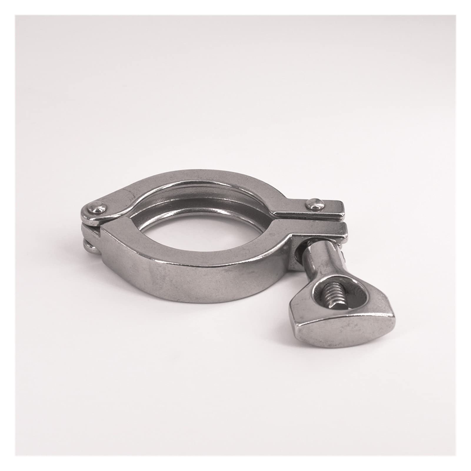 AVFORA Material de Servicio Pesado 1.5 "Tri Abrazadera Sus 304 Accesorio Sanitario Elaboración casera Cerveza 50.5 mm Férula O/D for Soporte de tubería