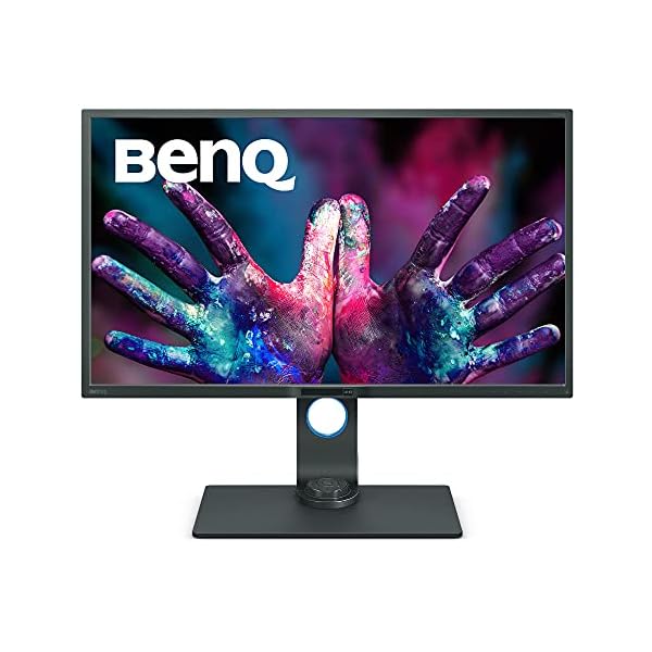 BenQ PD3200U - Monitor Profesional para Diseñadores de 32" 4K UHD (3840x2160, IPS, 100%Rec.709/sRGB, CAD/CAM, Hotkey Puk, HDMI, DP, USB, Altura Ajustable, Eye-care, antireflejos) - Negro /Gris