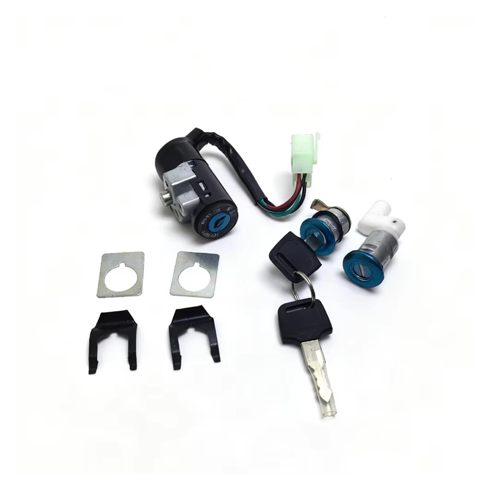 Blocchetto Accensione Moto Per Dio 50 AF17 AF18 Set Completo Blocco Accensione 4 Fili Interruttore Chiave Per Moto Kit Tappo Serbatoio Carburante