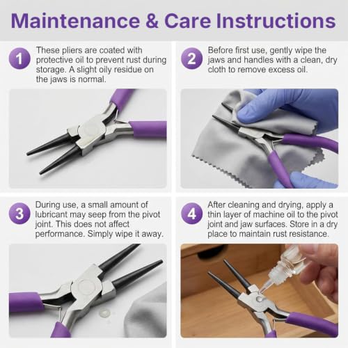 Image of 7pcs Jewellery Making Tools Kit Jewelry Pliers Tweezers for Crafting Beading Project